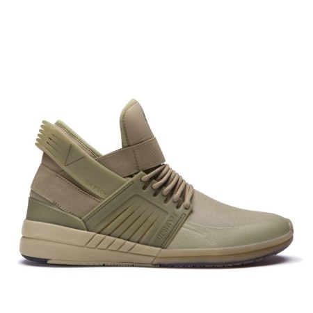 Supra Skytop V Mens High Tops Shoes Olive UK 38CTM